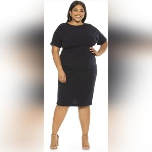Alexia Admor Jacqueline Midi Sheath- Size XL Blue
